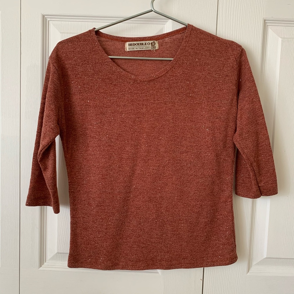 Sparkle rusty red top